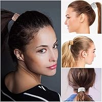 Amazon Com Rhinestone Ponytail Holder For Women S Hair Cuffs