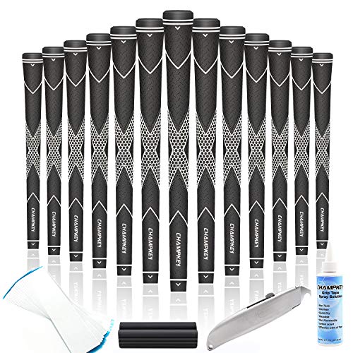 CHAMPKEY TractionX Golf Grips 13 Pack High Traction and Feedback