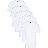 Hanes Men’s Tall 100% Cotton Crew Neck Undershirts, Tagless, Ultra Comfort, Multipack