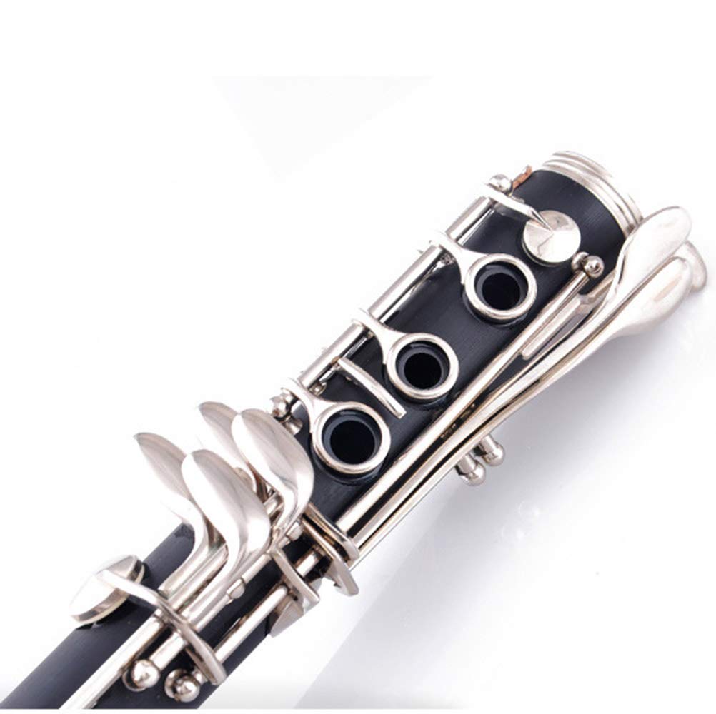 クラリネット 調整可能な17キーベークライトクラリネット ニッケルメッキボタン 楽器パッケージ付き B07mdfrqpn クラリネット 格安販売中