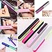 False Nails Tips Set: 500PCS Natural Acrylic Stiletto Fake Nails + 5PCS Nail Dotting Pen Tool + 1PC Cuticle Pusher + Cuticle Nipper + Nail File Buffer+ 4 Sheets Nail Stickers Decals (AAB004A)