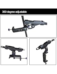 Soportes para cañas de pescar para embarcaciones con abrazadera grande Apertura de 360 ??grados Bastidores de caña de pescar ajustables Soporte plegable