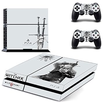 Generic Handy Skin für Sony PS4 Konsole und 2 Dualshock Controller - Air Jordan 3 Retro Skin Cover Sticker The Witcher 3: Wil