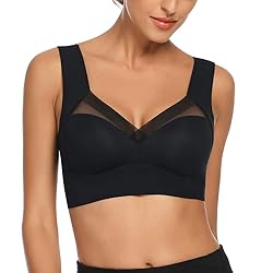 WOWENY Wirefree Padded Bras for Women Full Coverage