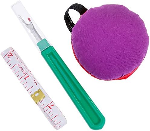 Goldge Soft Tape Measure, Seam Ripper and Pin Cushion for Sewing