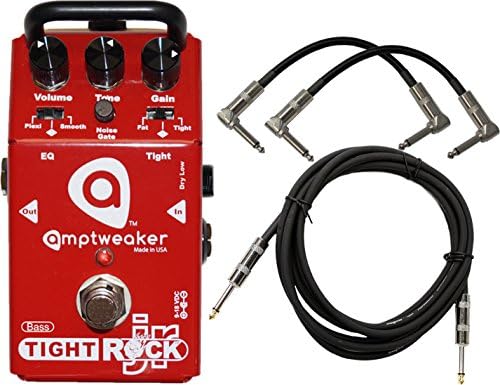 Amptweaker Bass TightRock JR Effects Pedal w/ 3 Cables