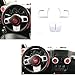 Opall Full Set Interior Decoration Trim Kit Steering Wheel & Center Console Air Outlet Trim, Door Handle Cover Inner for Jeep Wrangler JK JKU 2011-2018 2 Door &4-Door (White 12PCS)