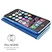 Snugg iPhone 6 Plus / 6S Plus Wallet Case – Leather Card Case Wallet with Handy Stand Feature – Legacy Series Flip Phone Case Cover in Baby Blue
