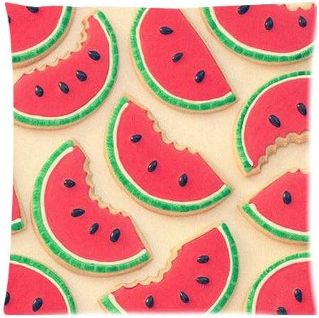 Peach skin DIY Pillow Cases Cover Watermelon Custom 18 x 18x18 Inch (Twin Sides)