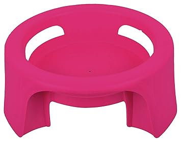 Kuber Industries Plastic Multipurpose Plant Pot Water Pot Gas Cylinder Stand (Pink) -CTKTC025526