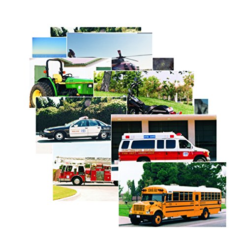 Stages Learning Materials Toddler Education Vehicles Posters for Class Real Photo Decor for Preschool Bulletin Boards & Circle Time 14 Large Picture Cards