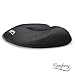 Donut Tailbone & Coccyx Seat Cushion | Pain Relief Pillow for Hemorrhoid, Prostate, Pregnancy, Post Natal, Post Surgery, Sciatica | 550g%100 Memory Foam Provides Luxury Comfort (Black)
