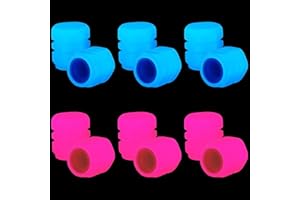 Tire Valve Stem Caps, 12 Pcs Universal Luminous Car Tire Air Caps Cover Tire Valve Stem Covers for SUV, Car, Truck, Motorcycl