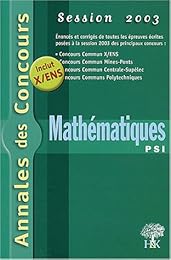 Mathématiques, PSI