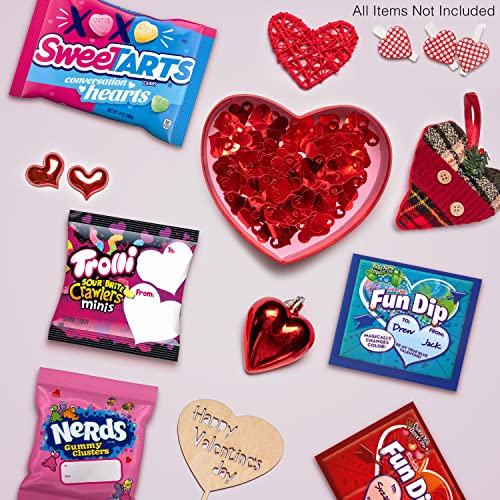 TROLLI SOUR BRITE CRAWLERS MINIS VALENTINE’S DAY, FRIENDSHIP EXCHANGE, 20 INDIVIDUAL PACKS