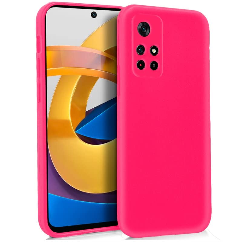 Cool Silicone Case for Xiaomi Poco M4 Pro 5G / Redmi Note 11S 5G (Pink)