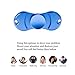 Fidget Spinner Toy EDC ADHD Focus Ultra Durable High Speed Fingertip Gyro (L BLUE)