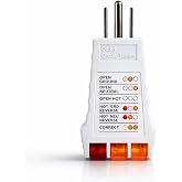 Outlet Tester for Grounding Products - Test Receptacles &amp; Sockets for Proper Wiring - Simple Tool for Electrical Assessment