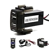 Special Dedicated Car 5V 2.1A USB Interface Charger and USB Audio Input Socket Use for NISSAN,qashqai,tiida,x-trail,sunny,NV200