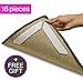 Anti Curling Rug Gripper| Best 16 Piece Anti Curling Rug Grippers| Anti-Curl, Slip and Skid Carpet Grippers| Keeps Your Rug in Place| Rug Grippers for Tile Floors| Compatible With Any Hardwood Floors