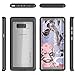 GHOSTEK Atomic Slim Hybrid Case with Industrial Strength Military Drop Protection for Samsung Galaxy Note 8 - Black