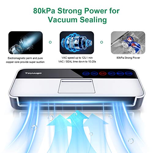 Vacuum Sealer Machine, Toyuugo Full Automatic Food Sealer (95Kpa