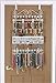 Longstem Organizers Over-Door or Wall Hanging Jewelry Organizer Storage Rack #5100 in White, Patented Product