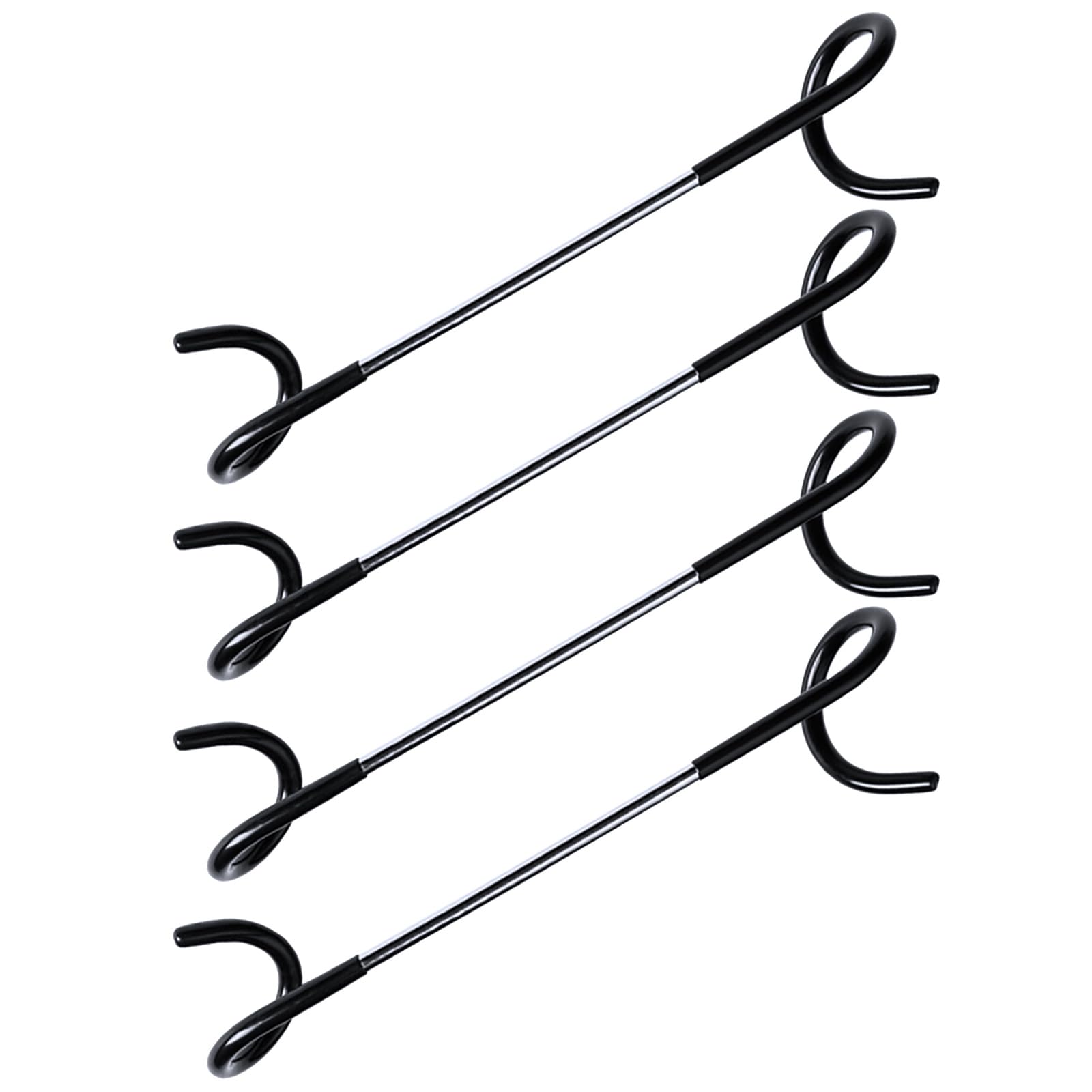 4 Sets Bird Feeder Wrap Hooks Pole Attachment Arm Pole Bird Feeder Accessories for Outdoor Camping Garden Hanging