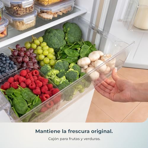 Bolero CoolMarket Combi 262 White E PureFresh Kit Frigorífico Combi de 262 litros. 176 cm de altura, 54 cm de largura, baixo consumo, LED interior, portas reversíveis, controlo eletrónico