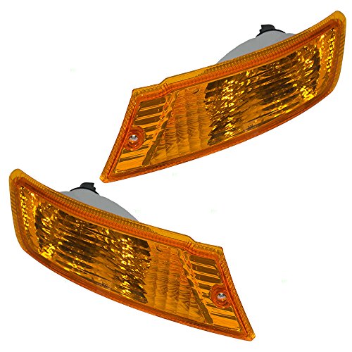 Driver and Passenger Signal Front Marker Lights Lamps for Jeep 55156767AE 55156766AE