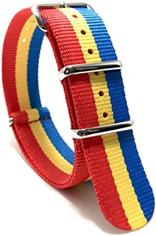 TRND NATO Watch Band I Special Edition I 2018 Winter Olympics/FIFA World Cup (20mm Premium Ballistic Nylon Strap) (COLOMBIA)