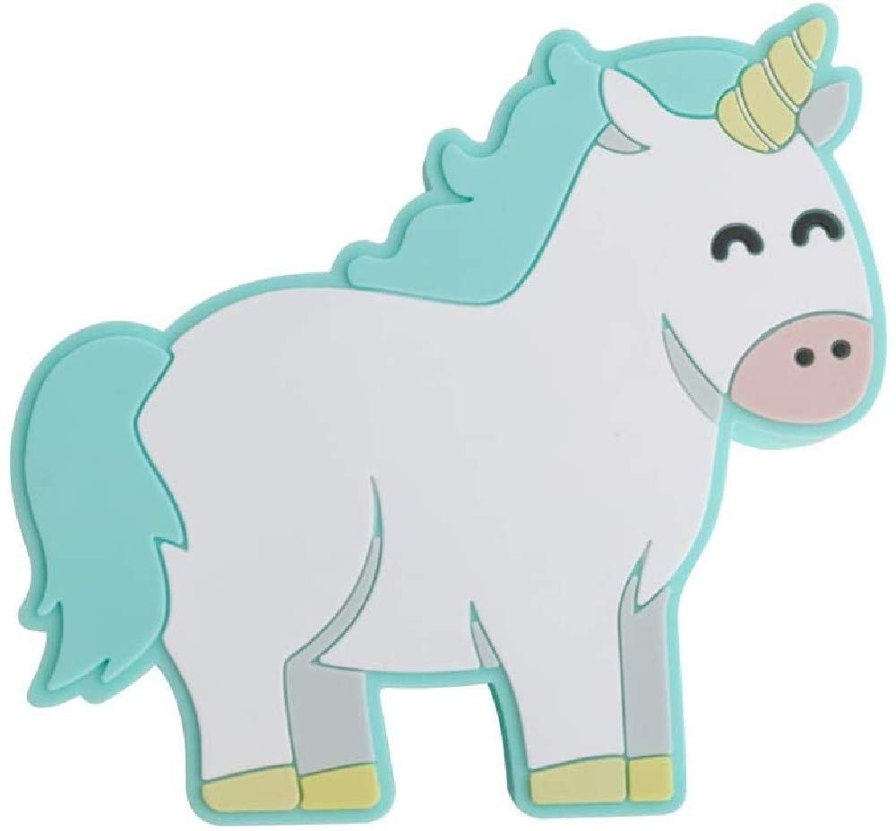 Mr. Wonderful Wireless Bluetooth Speaker with Unicorn shape brand with 3-4 hours of autonomy. White and Mint Green color.