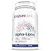 Natureganics Alpha Lipoic Acid - Pure Naturally Occurring Universal Vitamin Antioxidant, 500mg, Helps Maintain Healthy Blood Sugar Levels. USA Made, Guaranteed!!