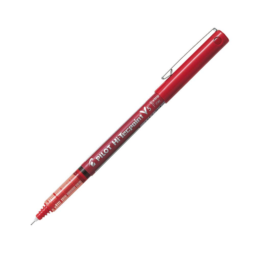 Pilot V5 Liquid Ink Rollerball 0.5 mm Tip (Box of 12) - Red — image 1