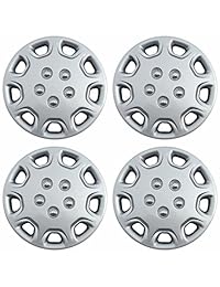 OxGord hc 61083   14sl 14 inch Plata Hubcaps Conjunto de 4
