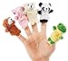 10 pcs Tiny Animal Farm Finger Puppet Toy Cloth Toy
