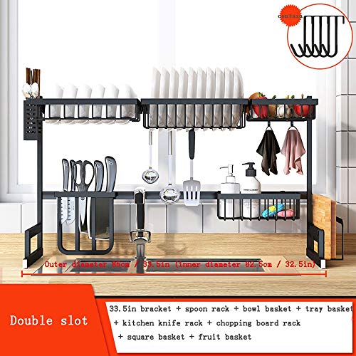 1 XIANGZHI+Stainless+Kitchen+Two+Tier+Storage