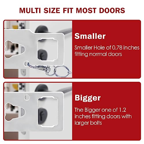 Portable Door Lock 2 Pack Extra Lock Home Security Door Locker Travel
