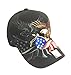 Patriotic USA American Flag Red White Blue Stars Flying Birds Baseball Cap Hat 3D Embroidery