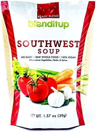 Southwest Seasoning And Spices Soup Mix Made With Vegetables, Herbs And Spices For Soup &amp; Vegetable Broth - 100% Vegan, Gluten Free, GMO Free, Dairy Free - 1.37 Oz (39gm) by BlendItUp