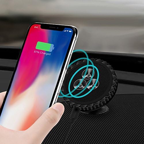 Qi Wireless Car Charger Mount Gravity Car Mount Air Vent Phone Holder Fast Charge for Samsung Galaxy S9/S9 Plus S8 S7/S7 Edge Note 8 5 Standard Charge for iPhone X 8/8 Plus and Qi Enabled Devices