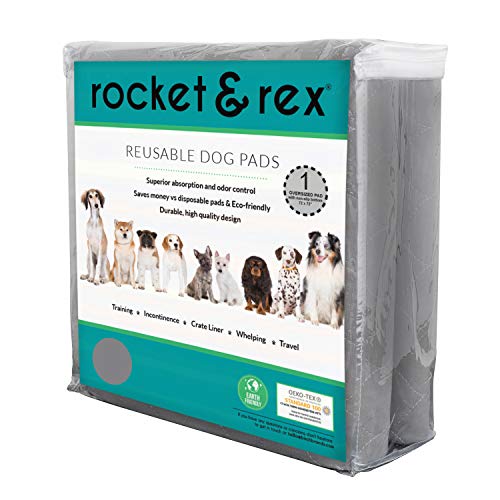 rocket & rex Whelping Pad Reusable Puppy Pads and Washable Pee Pads