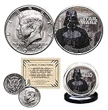 DARTH VADER - STAR WARS Officially Licensed 1977 Kennedy Half Dollar Coin with Certificate