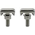 T-Bolt ZZHXSM 2 Sets Battery Clamp Terminal T Bolt Kit Car T-Bolt Battery Terminals Connector Accessories (2 x Bolts + 2 x Nuts + 2 x Washers)