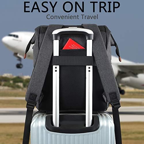 Travel Laptop Backpack, Doctor Teacher Work RFID Anti Theft Durable Laptops Backpack with USB Charging Port, Water Resistant Wide Open College School Computer Bag for Men Women Fits 15.6 Inch Notebook 6 Travel Laptop Backpack, Doctor Teacher Work RFID Anti Theft Durable Laptops Backpack with USB Charging Port, Water Resistant Wide Open College School Computer Bag for Men Women Fits 15.6 Inch Notebook