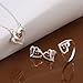 Cy trendy Fashion 925 Silver Plated Jewelry Set Red Zircon pendant Necklace Red/Blue Zircon 7/8/9#Ring Red Zircon earrings (Red, 7)