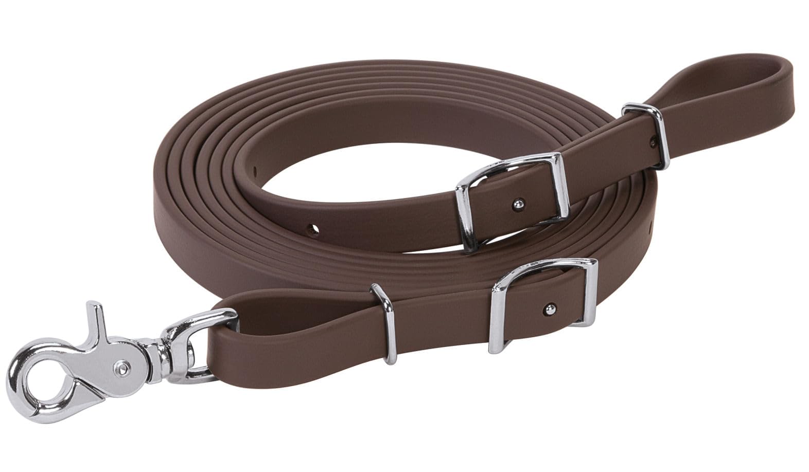 Weaver Leather Brahma Webb Trail Gear Trail Rein, Brown, 5/8-Inch x 10-Feet