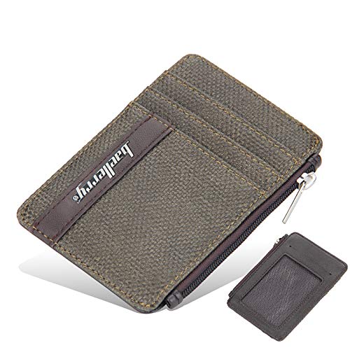 GenericBaellerry Short Slim Minimalist Front Pocket Wallet For Men, Card Case Coin Purse Wallet (GREEN)