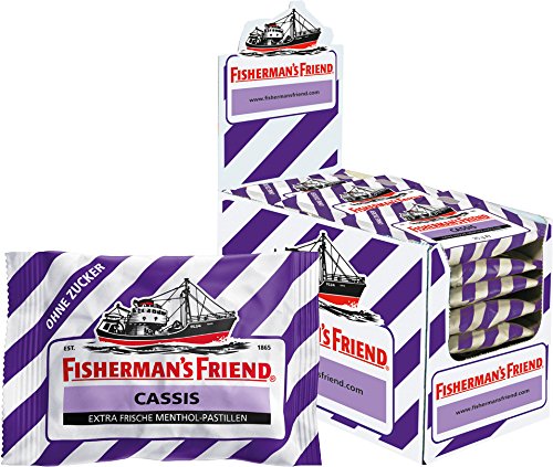 Fishermans Friend Cool Cassis ohne Zucker 24 Beutel x 25g