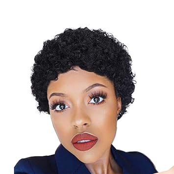 Buy Fancyhair Black Short Afro Kinky Curly Hair Wig Human Hair